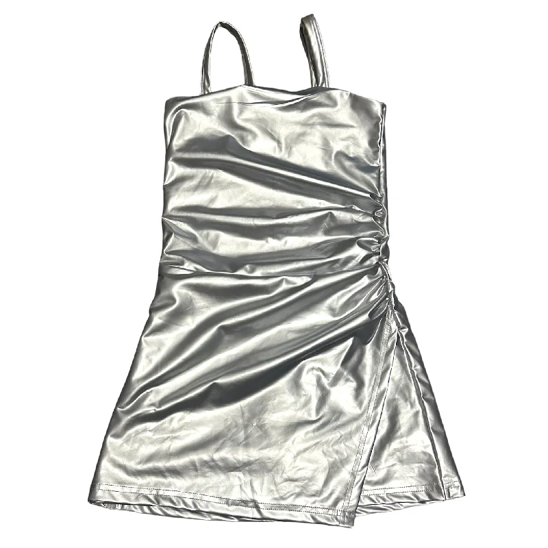 Trendy Women's Wear Silver Mini Dress