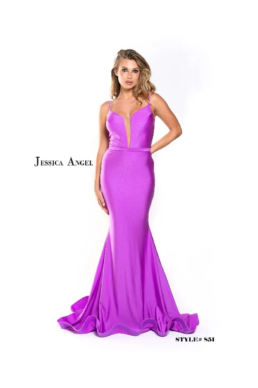 Bold Fashion Jessica Angel Sleeveless Long Mermaid Dress 851