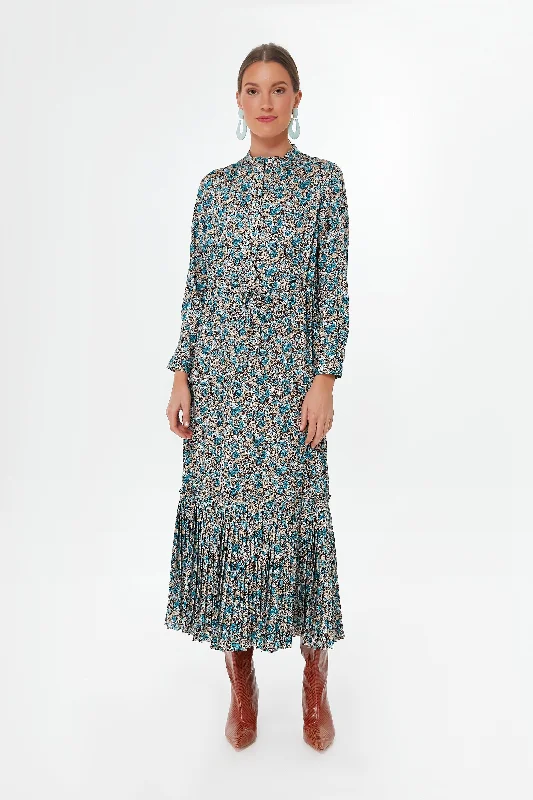 Mega Sales Robin's Egg Floral Elle Dress