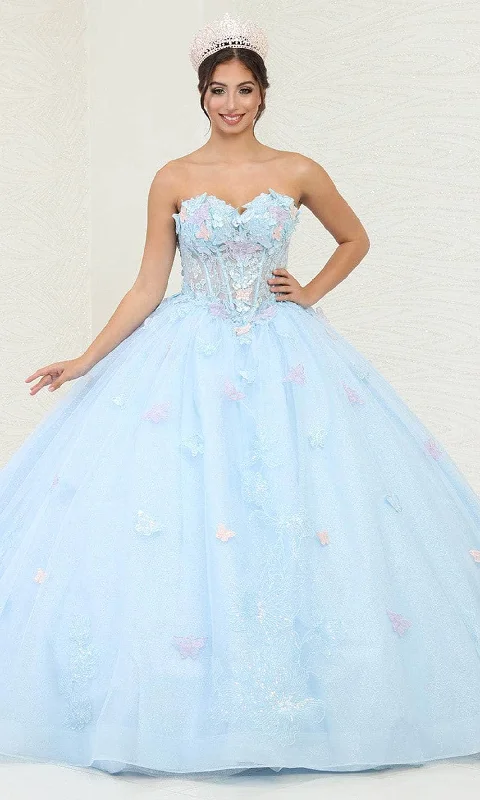 Crazy Discounts, Hurry Up May Queen LK246 - Butterfly Sweetheart Ballgown