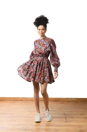 Casual Dresses for Women LONG SLEEVE FLORAL DRESS