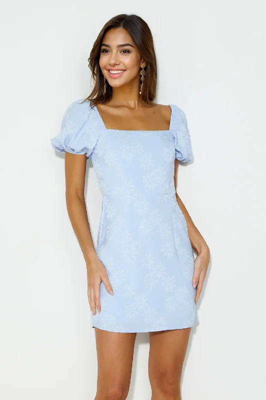 Evening Looks Striking Elegance Mini Dress Blue