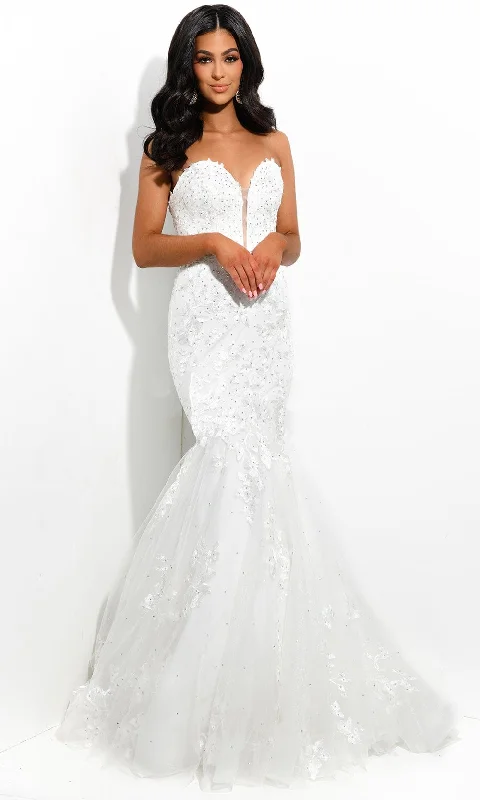 Attire Sale Jasz Couture - 7324 Embroidered Sweetheart Trumpet Gown