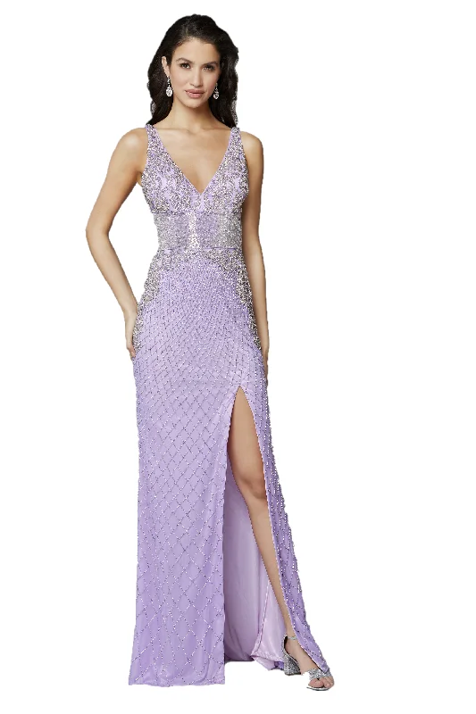 Trendy Women’s Outfits for Casual Wear Primavera Couture 3617 Size 2 Lilac Prom Dress Long Fitted Beaded Formal Pageant Gown