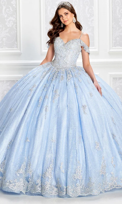 Exclusive Designer Collection Princesa by Ariana Vara PR22032 - Lace Applique Embellished Ball Gown