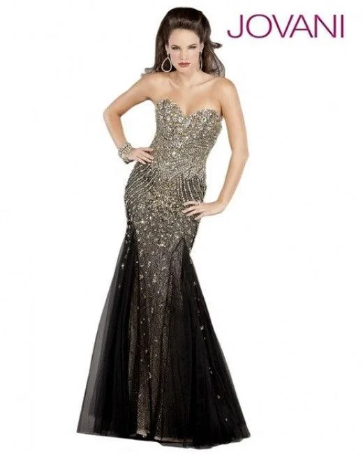 Relaxed Fashion Jovani 6837 Prom Long Strapless Formal Dress