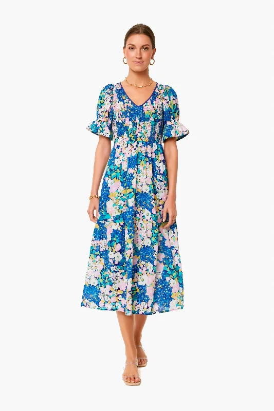 Don't Miss Out Floral V Neck Sussex Dress