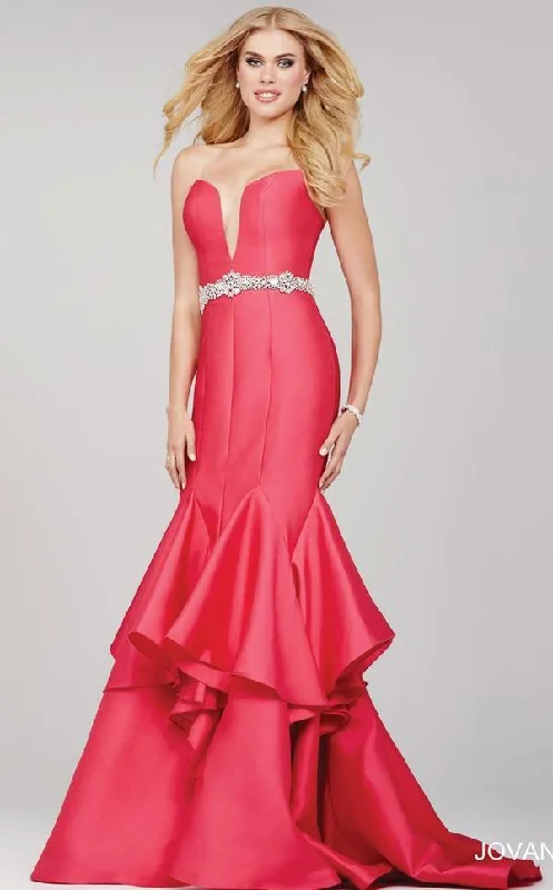 Durable Fashion Picks Jovani 29370 Strapless Long Formal Prom Dress