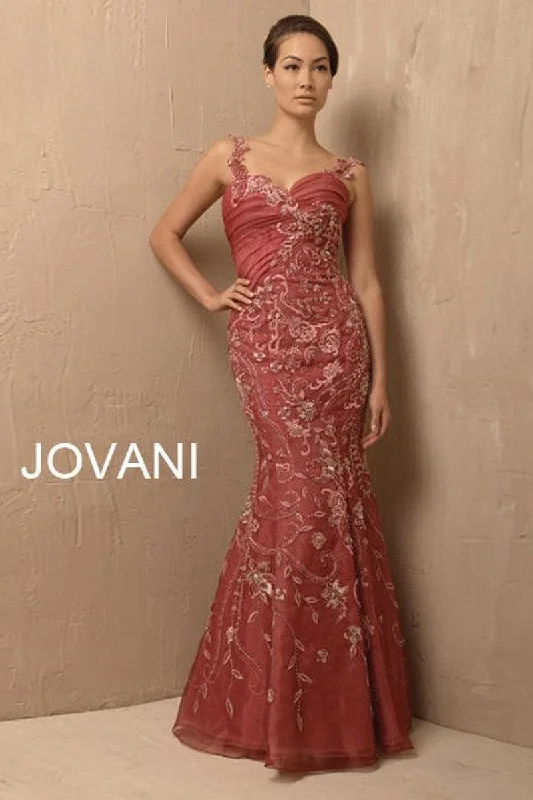 Athleisure Wear Jovani 171570 Sleeveless Floral Long Evening Dress