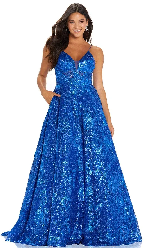 Trendy Online Boutiques Amarra 88606 - Sequin V-Neck Ballgown