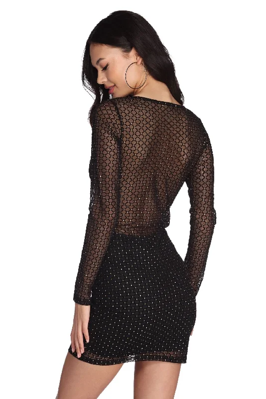 Clearance Sale, All Cheap A Complete Mesh Mini Dress