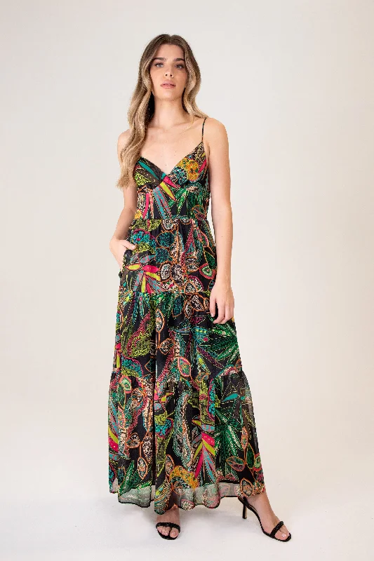 Women’s Casual and Dressy Outfits FLORAL MAXI DRESS