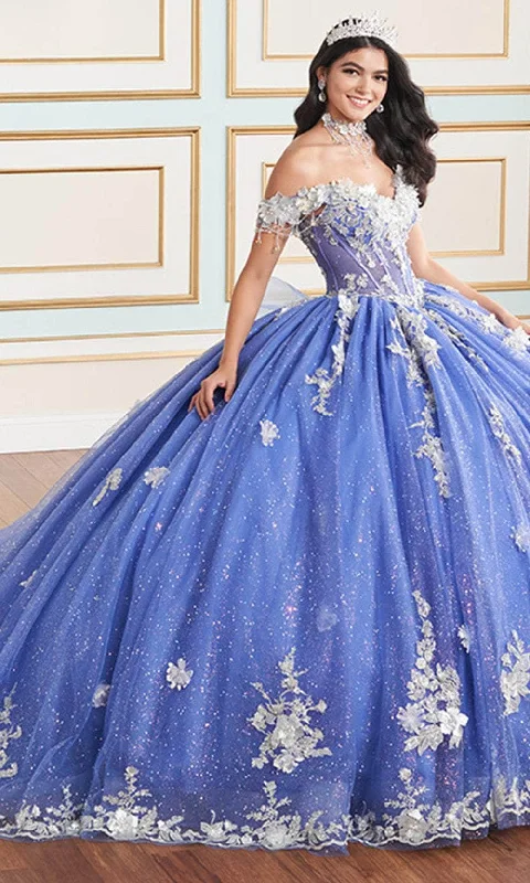 Stay Ahead In Style Princesa by Ariana Vara PR30178 - 3D Flowers Off-Shoulder Ball Gown