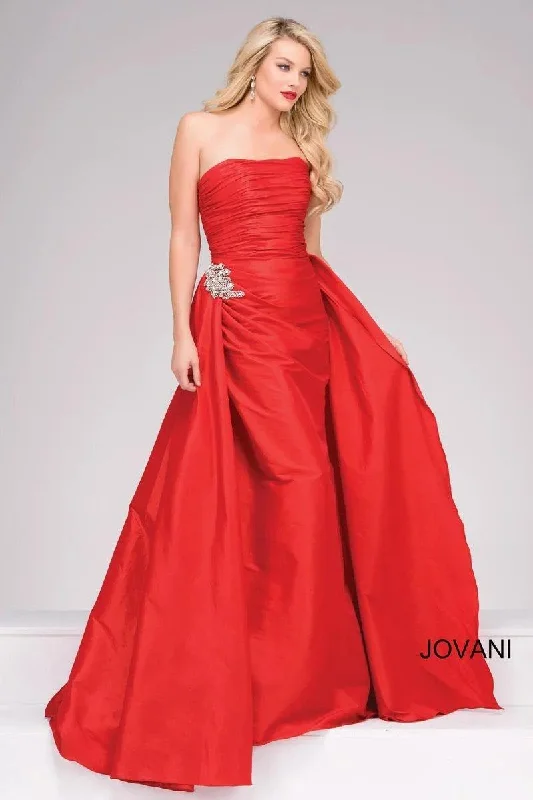 Everyday Fashion Jovani 45079 Ruched Bodice Formal Long Prom Dress