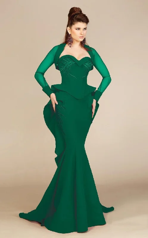 Trendsetter's Closet MNM Couture - 2403 Ruffled Corset Mermaid Gown