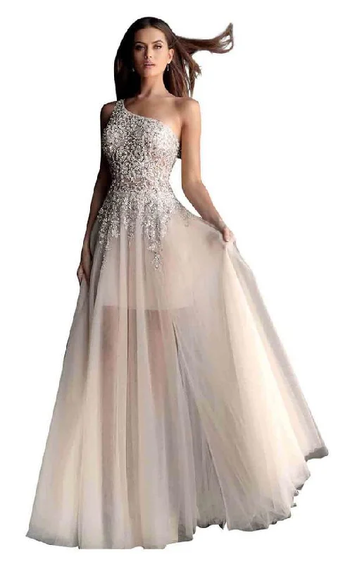 Limited Time Offer Jovani 64893 Long One Shoulder Prom Gown