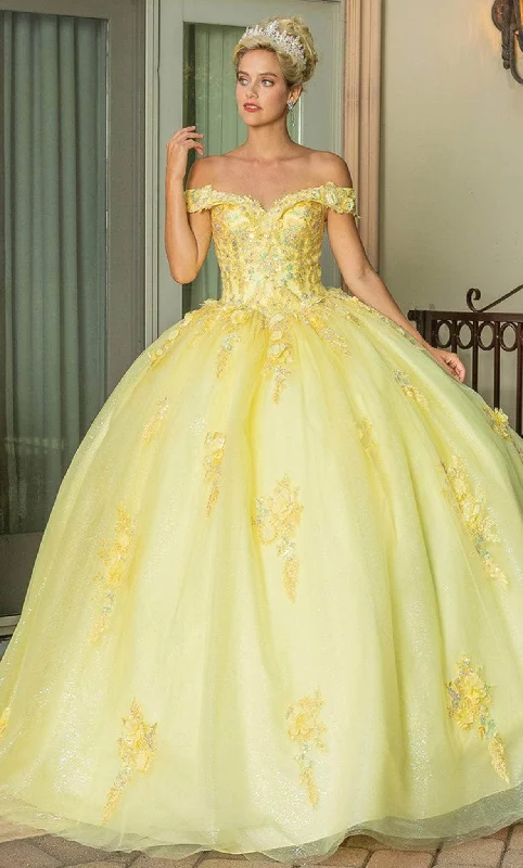 Casual Fashion for Women Dancing Queen 1760 - Appliqued Off-Shoulder Ballgown