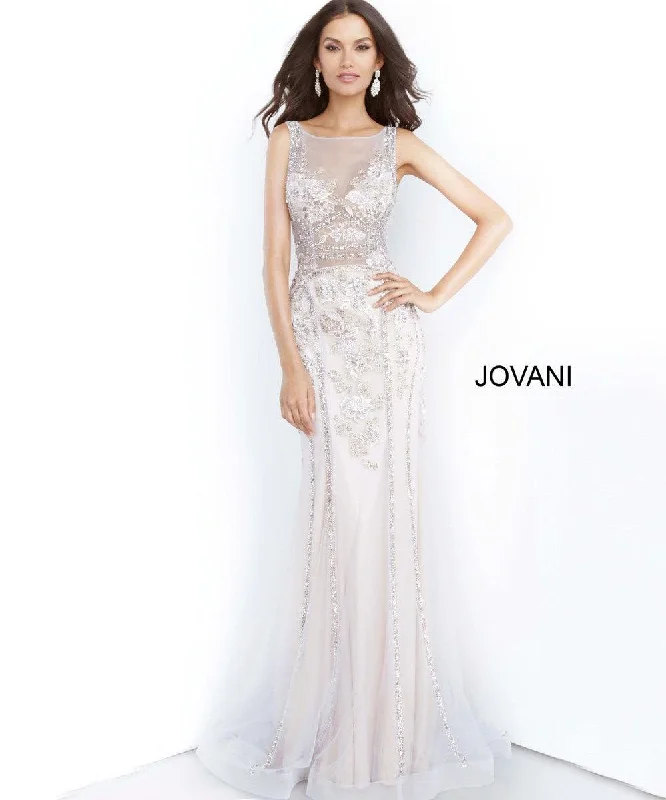 Final Sale Jovani 02580 Long Sleeveless Prom Dress