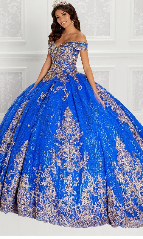 Trendsetting Threads Princesa by Ariana Vara PR22148 - Off-Shoulder Quinceañera Ball Gown