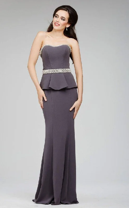 Chic Outfits Jovani 98012 Long Formal Strapless Fitted Dress