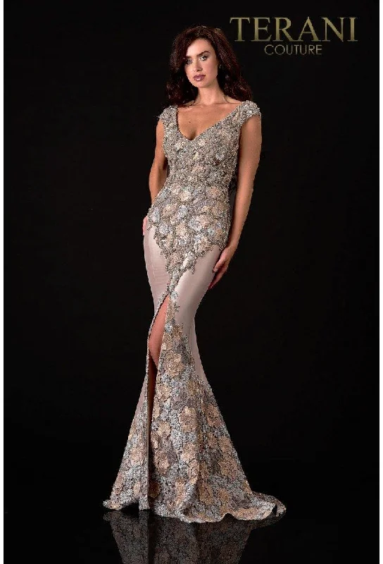 Chic & Cozy Apparel Terani Couture 2111M5302 A-Line Long Formal Dress