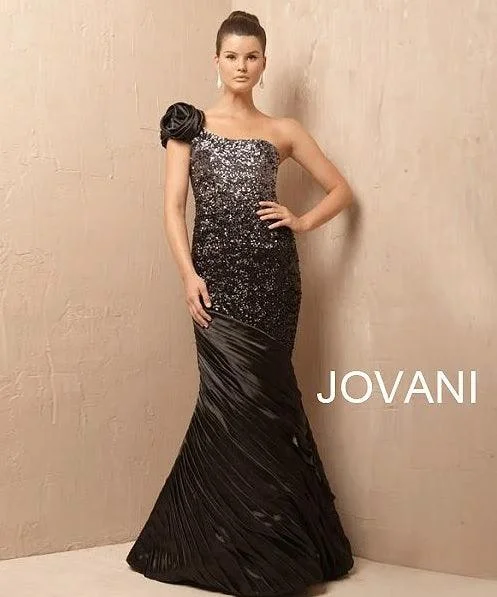 Hot Brand Discounts Jovani 1526 One Shoulder Mermaid Style Long Gown