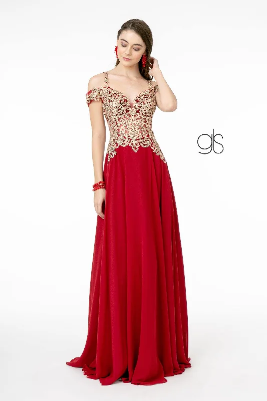 Limited Stock, Big Discounts Embroidered Bodice A-Line Long Prom Dress