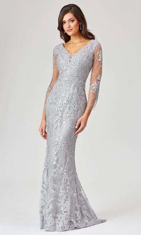 High End Fashion Lara Dresses - 29473 Bead-Ornate Embroidered Illusion Sheath Gown