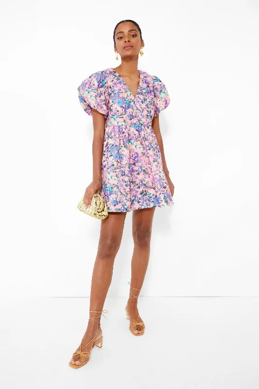 Unique Women’s Fashion Pieces Pink Floral Sheila Mini Dress