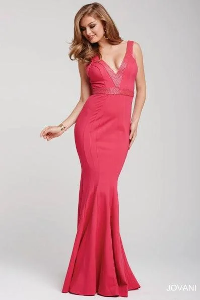 Chic Trends Unveiled Jovani 28718 Sleeveless Long Prom Gown