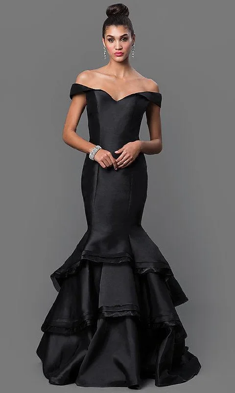 Elegant Attire For The Modern Lady Jovani 31100 Long Off Shoulder Prom Dress