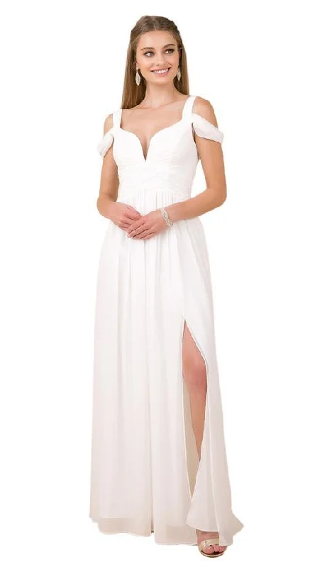 Fashion Essentials Long Formal Wedding Dress White