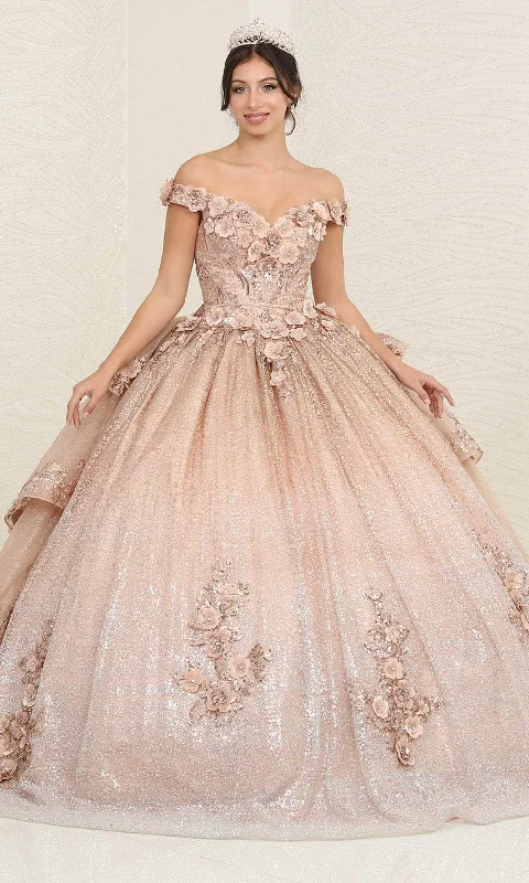 Unbeatable Deals May Queen LK255 - Off Shoulder Metallic Ballgown