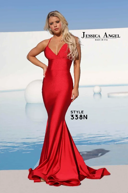 End Of Season Clearance Jessica Angel Spaghetti Strap Long Formal Gown 338N