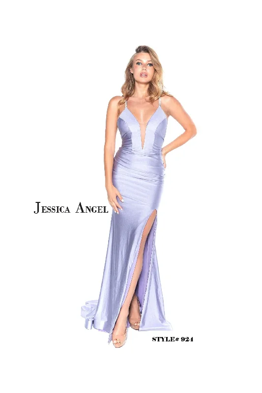 Day To Night Styles Jessica Angel Formal Spaghetti Strap Long Gown 924