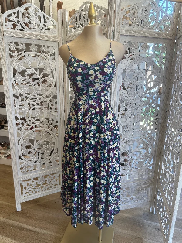 Additional Time-Limited Offers Tie Back Maxi Floral Dress