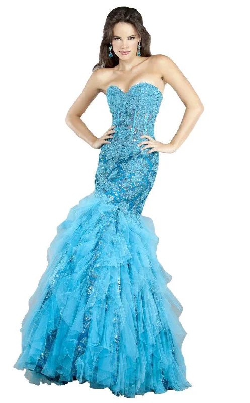 Trend Driven Wardrobe Jovani 6513 Prom Long Strapless Formal Mermaid Gown