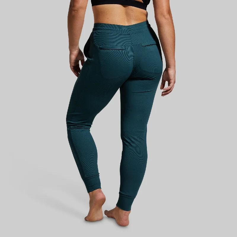 Fashion Forward Femme Women's Recovery Jogger (Deep Teal)