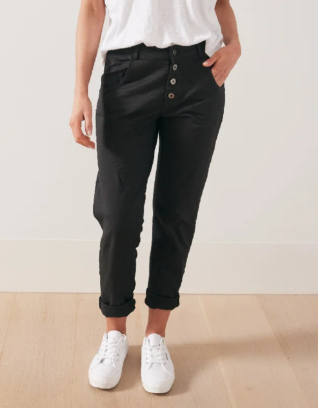 Flash Sale Starts Signature Jersey Denim Pants - Black