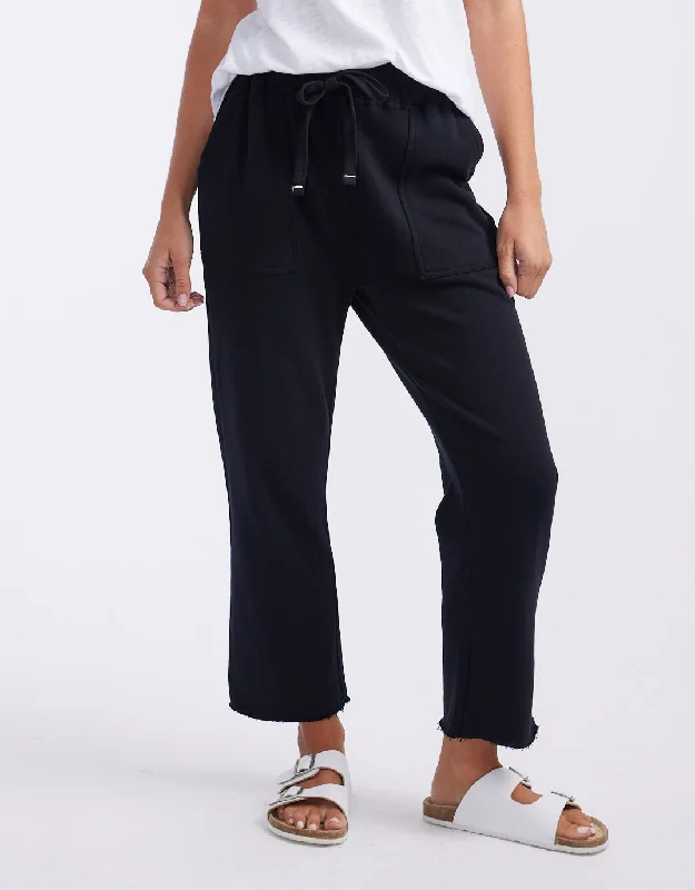 Seasonal Picks Raw Edge Lounge Pant - Black