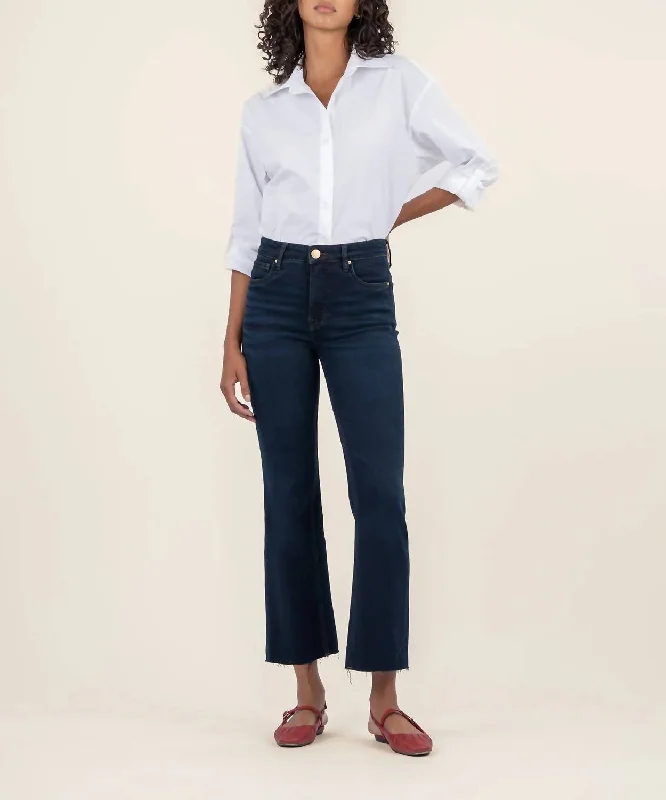 Massive Savings Kelsey High Rise Ankle Flare Jeans In Investing