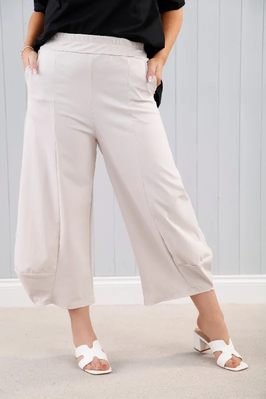 Women’s Evening Wear Estella Luxe Trousers Beige