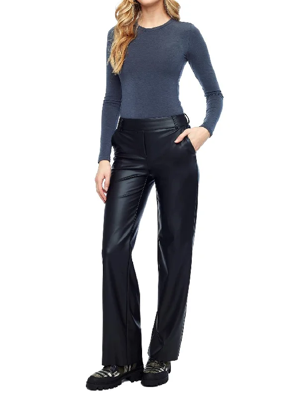 Flash Sale Clothing Yaelle Vegan Soft Leather Ankle Pant In Black