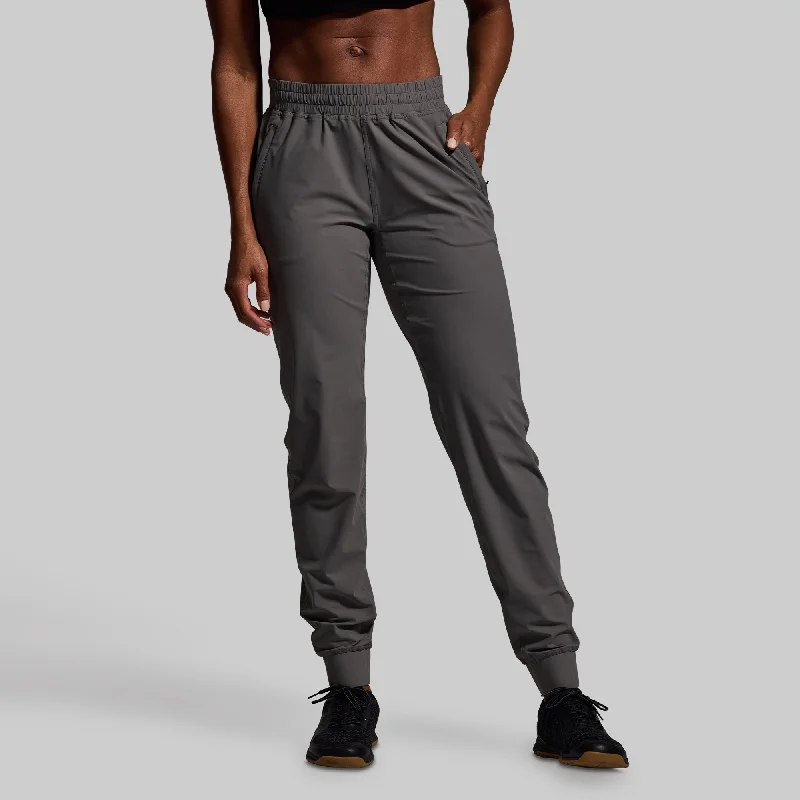 Dive Into Trendy Styles Women's Performance Jogger (Gunmetal)