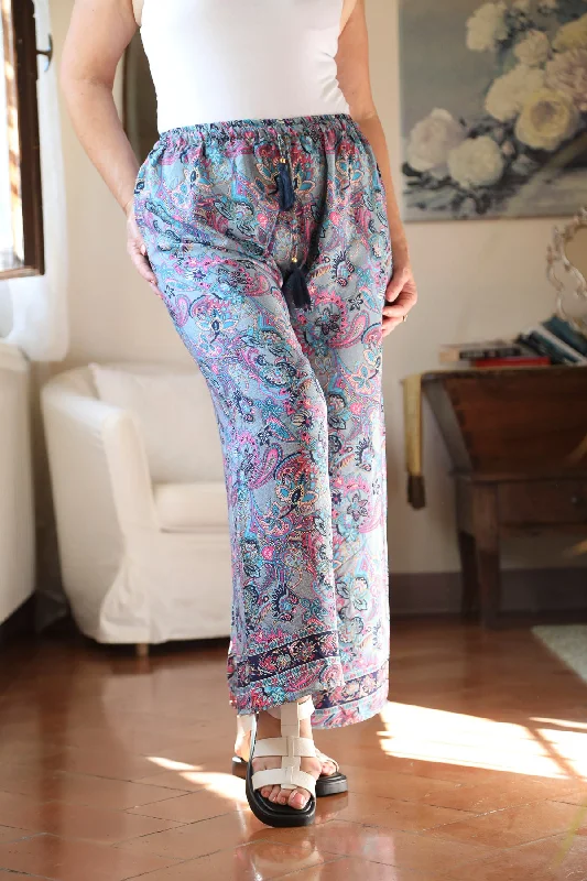 Stylish Loungewear for Women Bonita Boho Trousers Blueberry