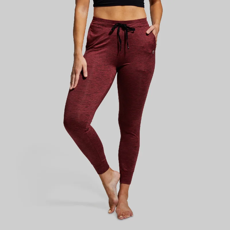 Trendy Women's Wear Collection Women's Rest Day Athleisure Jogger (Maroon)