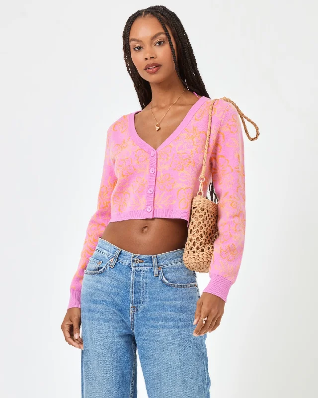 Women's Urban Fashion Spring Fling Sweater - Hibiscus Kiss