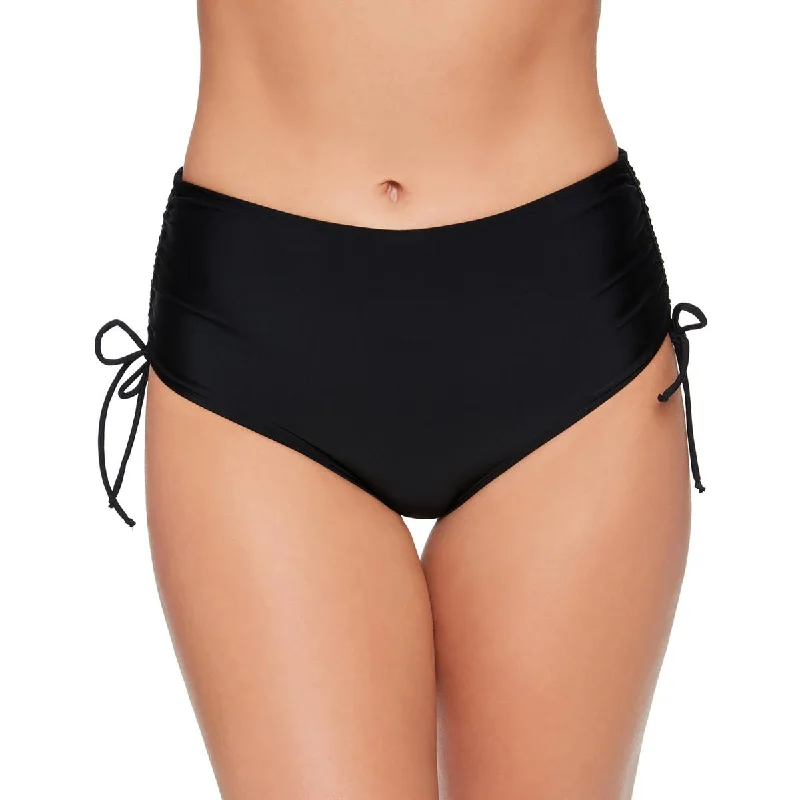 Elevate Your Wardrobe Womens Solid Nylon Swim Bottom Separates