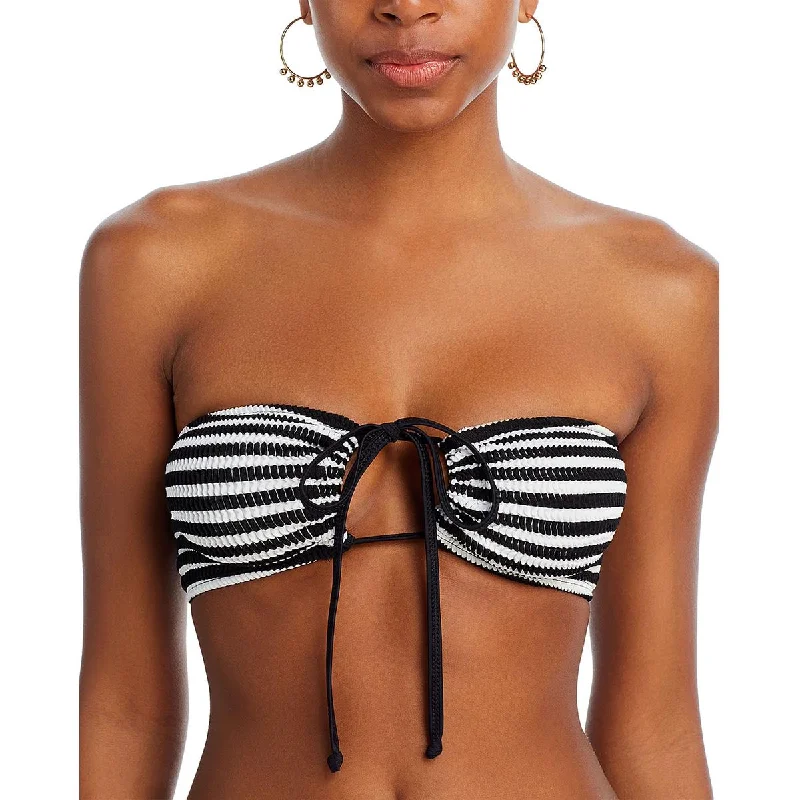 Cool Prices Womens Ribbed Nylon Bikini Swim top