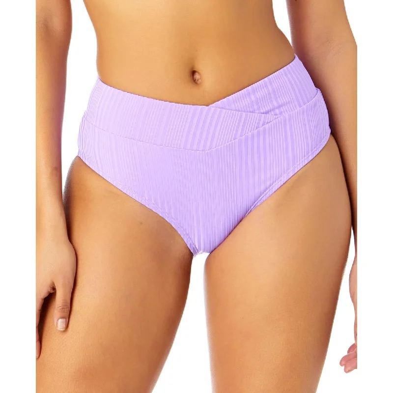 Fashionista Favorites Womens Solid Polyester Swim Bottom Separates